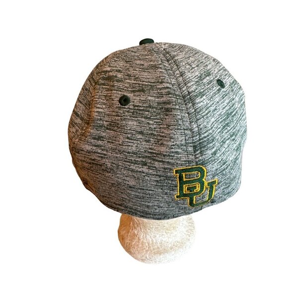 Baylor University Flexfit Cap L/XL By The Game Heather Gray & Green - Picture 4 of 6